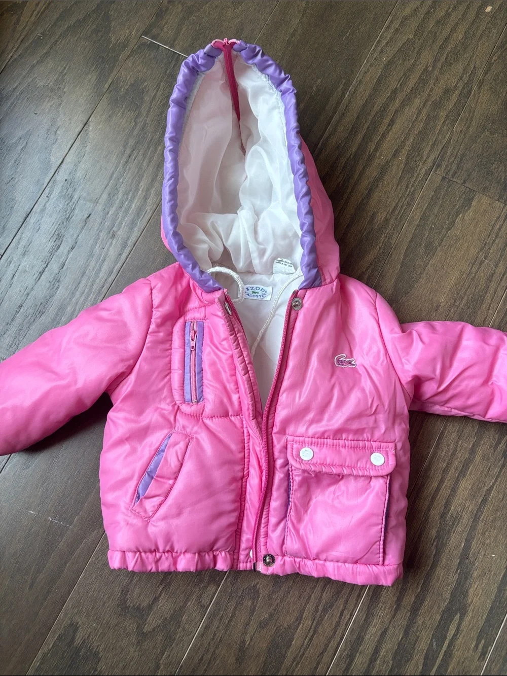 Lacoste Izod vintage Girls' Puffer Jacket